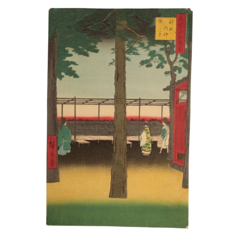107 - UTAGAWA HIROSHIGE I (1797-1858) Dawn at Kanda Myojin Shrine, from the series of One Hundred Famous V... 