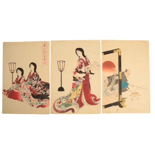 115 - YOSHU CHIKANOBU (1838-1912) Fortune Bean Throwing Festival, from the series of The Inner Palace of C... 