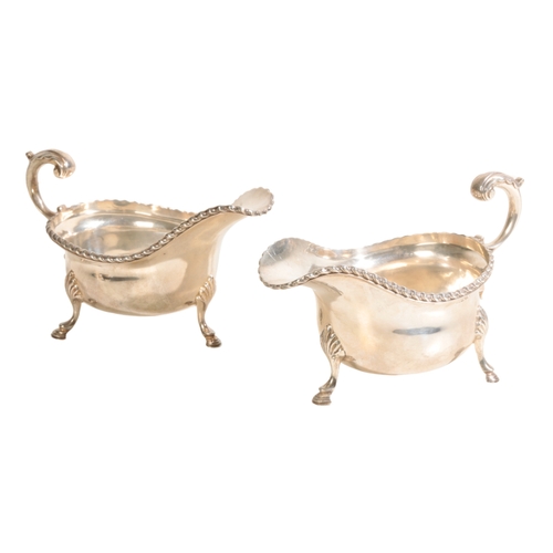 A PAIR OF SILVER SAUCE BOATS by S Blanckensee & Son Ltd, Chester ...