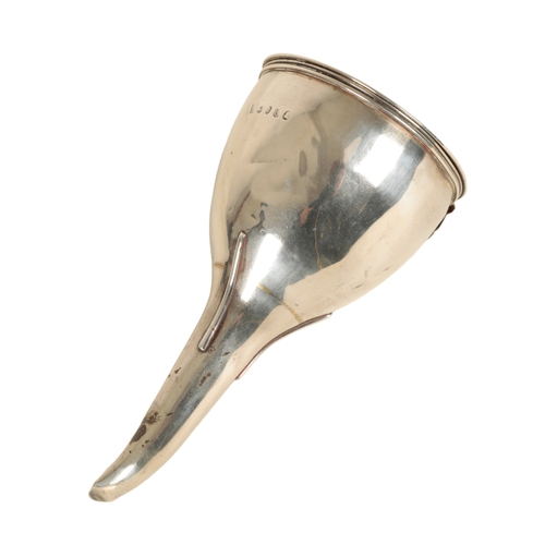 10 - A GEORGE III SILVER WINE FUNNEL by Solomon Hougham, Solomon Royes & John East Dix, London, 1818, of ... 