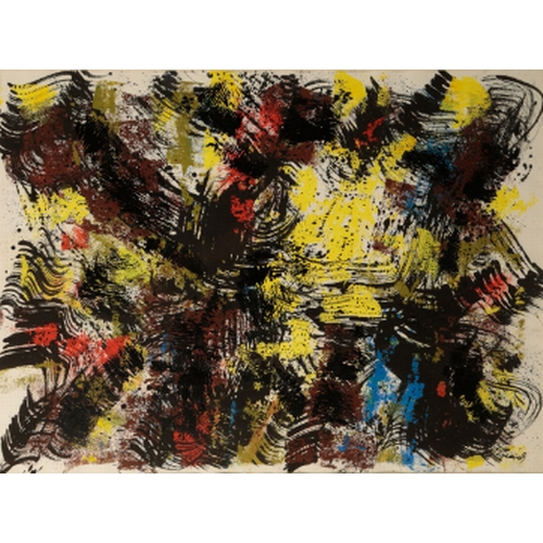303 - *WILLIAM GEAR (1915-1997) 'Untitled, 1959' signed and dated lower right, abstract composition, mixed... 