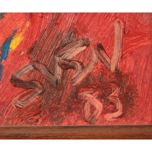 309 - *SVEN BERLIN (1911-1999) Self Portrait head and shoulders, signed and dated '83 lower right, oil on ... 