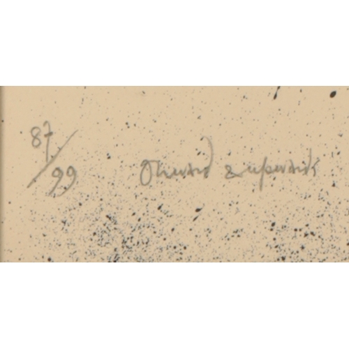 311 - *RONALD SEARLE (1920-2011) 'Onwards & Upwards' signed and dated in pencil lower right, titled and nu... 