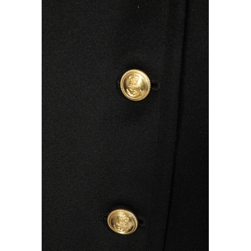 118 - A BRITISH NAVAL GREAT COAT made by CH Bernard & Sons of Essex