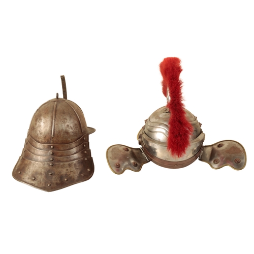 71 - A ROMAN STYLE LEGIONNAIRES HELMET and a reproduction Japanese Samurai's helmet (2)

Provenance: Lamp... 