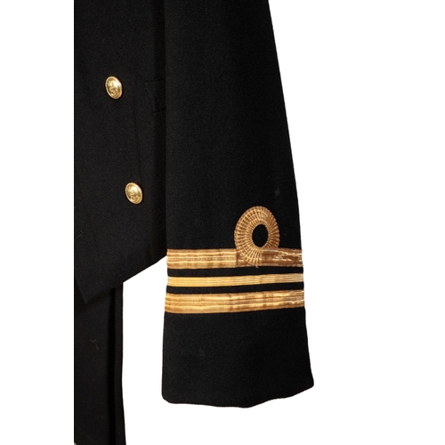 89 - A ROYAL NAVY MESS JACKET, WAISTCOAT AND TROUSERS, Lt. Commander rank, Lt. P. J. MacFarlane, dated 19... 