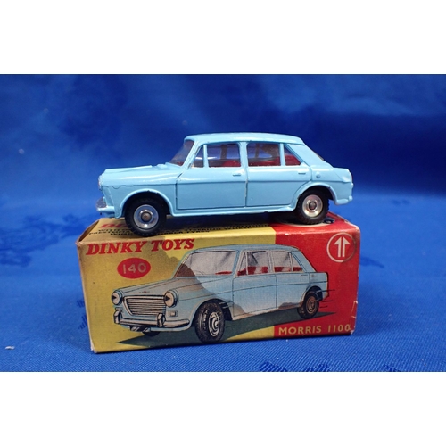 150 - DINKY TOYS 'MORRIS 1100' AND 'PONTIAC PARISIENNE' with a Matchbox 66 'Greyhound Coach'