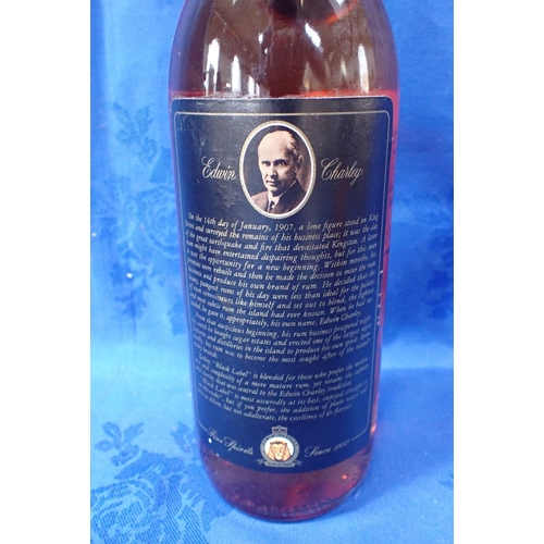 194 - A BOTTLE EDWIN CHARLEY BLACK LABEL PREMIUM QUALITY JAMAICAN RUM