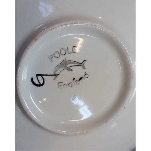 257 - POOLE POTTERY: THREE 'DELPHIS' PLATES Shape 4