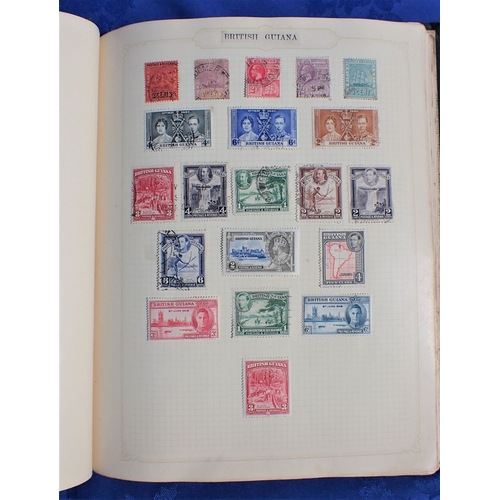 410 - A MID 20TH CENTURY STAMP COLLECTION, CONTAINED IN TWO ALBUMS mostly British Empire