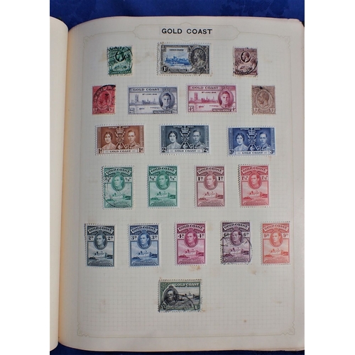 410 - A MID 20TH CENTURY STAMP COLLECTION, CONTAINED IN TWO ALBUMS mostly British Empire