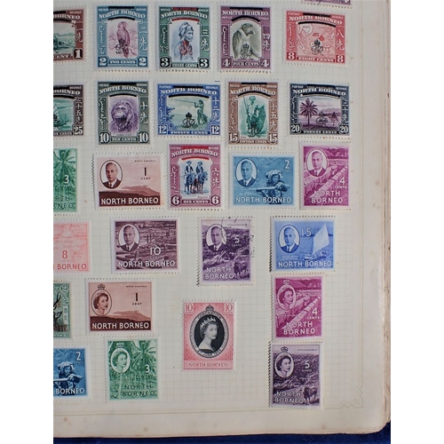 410 - A MID 20TH CENTURY STAMP COLLECTION, CONTAINED IN TWO ALBUMS mostly British Empire