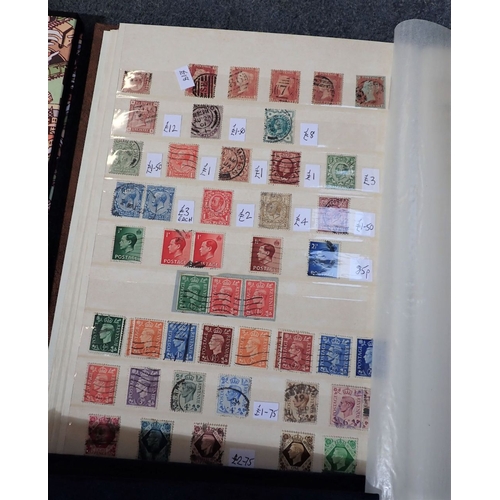 414 - A LARGE COLLECTION OF STAMPS, INCLUDING SOME VICTORIAN arranged in albums, many mint stamps, first d... 