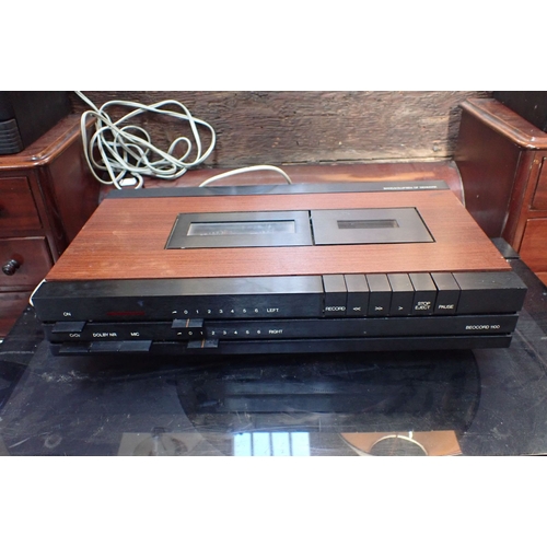 169 - A BANG & OLUFSEN BEOCENTRE 3500 HI-FI comprising turntable, cassette deck, and a pair of Mordaunt-Sh... 