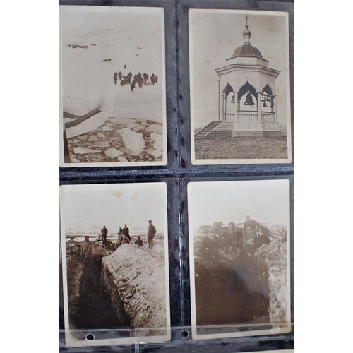 491 - A COLLECTION OF PHOTOGRAPHS, THE BRITISH INTERVENTION IN NORTH RUSSIA, DURING WWI taken by a member ... 