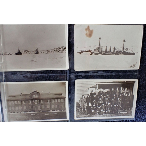 491 - A COLLECTION OF PHOTOGRAPHS, THE BRITISH INTERVENTION IN NORTH RUSSIA, DURING WWI taken by a member ... 