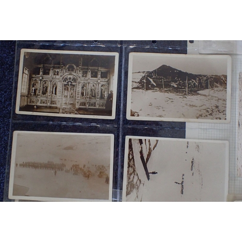 491 - A COLLECTION OF PHOTOGRAPHS, THE BRITISH INTERVENTION IN NORTH RUSSIA, DURING WWI taken by a member ... 