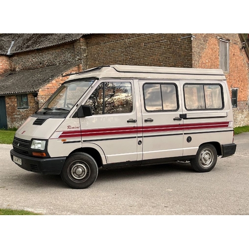 1 - A 1993 RENAULT TRAFIC RIMINI CAMPERVAN Registration Number: L914 MTO: Chassis Number: VF1T3X80510716... 