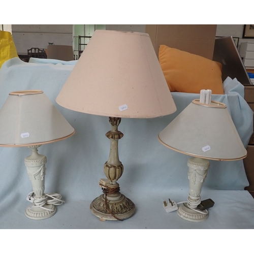 186 - A LARGE COLLECTION OF TABLE LAMPS