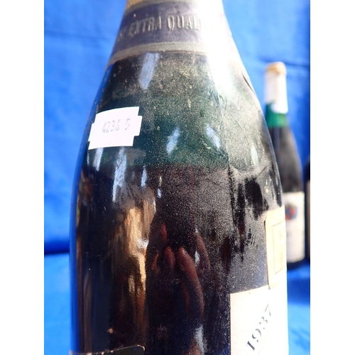 196 - A 1937 'CHARLES HEIDSIECK' EXTRA DRY CHAMPAGNE some leakage, together with a 1991 Brut Roche Lacour,... 