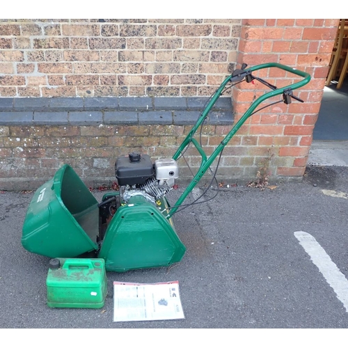 2 - A SUFFOLK PUNCH CYLINDER PETROL LAWNMOWER with a Kawasaki FJ100D engine