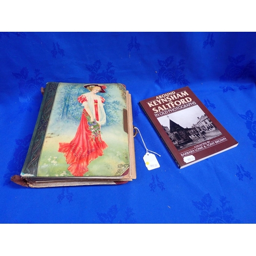 422 - A VICTORIAN ALBUM OF KEYNSHAM PHOTOS/CARTES DE VISITE and a book of related interest