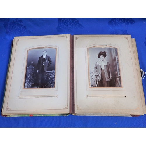 422 - A VICTORIAN ALBUM OF KEYNSHAM PHOTOS/CARTES DE VISITE and a book of related interest