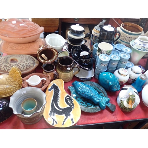 72 - A CAUGANT DUCK, DENBY WARES and other mostly kitchen pottery