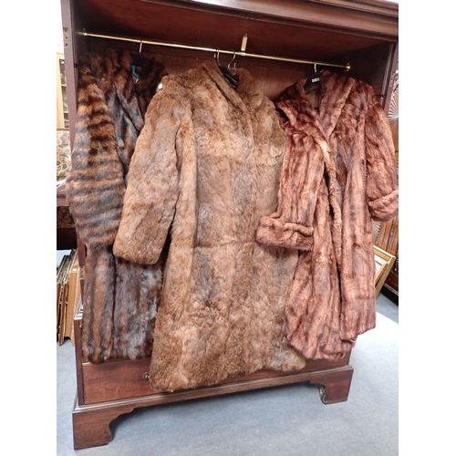 154 - A COLLECTION OF FUR COATS various (5)