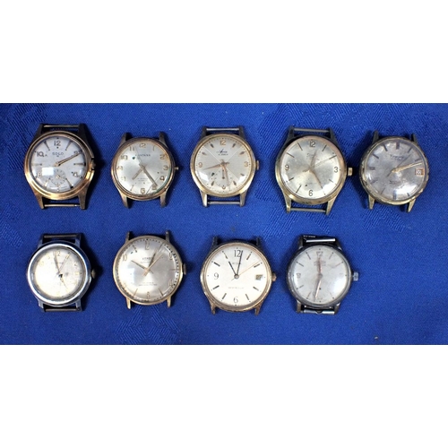 476 - QUANTITY OF VARIOUS GENTLEMAN'S WRIST WATCHES