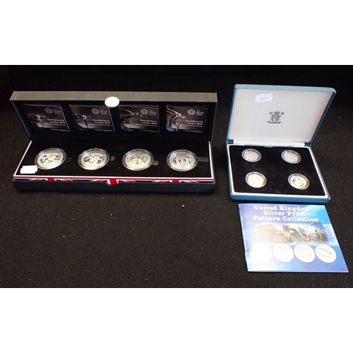 518 - COUNTDOWN TO LONDON 2012 SILVER PIEDFORT COIN SET with certificate of authenticity, in the original ... 