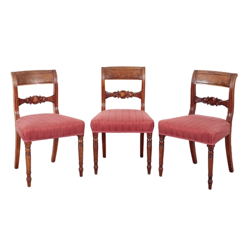 355 - A SET OF EIGHT EARLY 19TH CENTURY MAHOGANY DINING CHAIRS IN THE MANNER OF GILLOWS including two armc... 