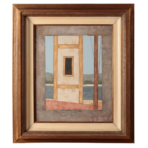 441 - BRAZILIAN SCHOOL, 20TH CENTURY A view through a window signed 'J. Paulo '89' lower right, oil on can... 