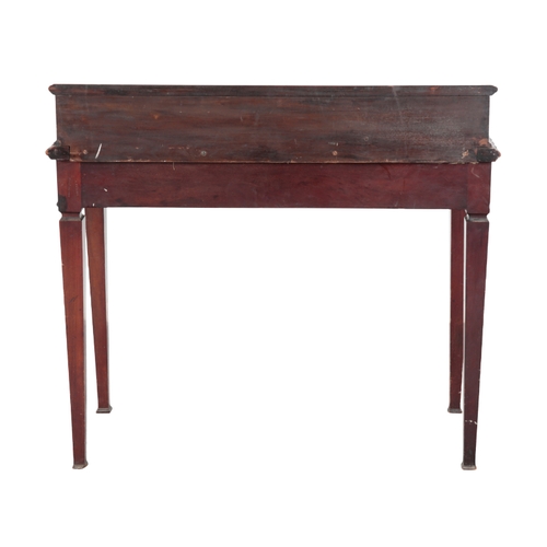 172 - A LATE VICTORIAN MAHOGANY SIDE TABLE RETAILED BY HENRY SAMUEL, 484 OXFORD STREET, LONDON late 19th C... 