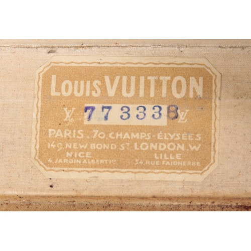 45 - LOUIS VUITTON: A MATCHED PAIR OF TRAVEL CASES circa 1960's, both cases with 