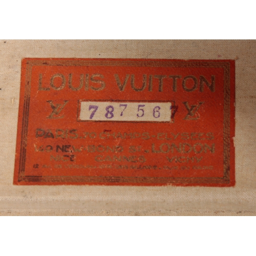 45 - LOUIS VUITTON: A MATCHED PAIR OF TRAVEL CASES circa 1960's, both cases with 