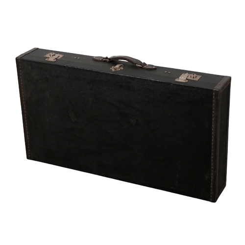 80 - A HARD BODIED SLIM CAR CASE with leather carrying handle, 85cm x 46cm x 13cm

Provenance: The Keith ... 