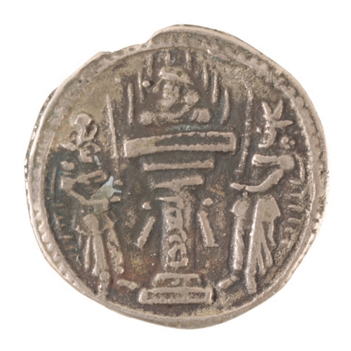 212 - SASANIAN SHAPUR 11 SILVER COIN  (AD309-379)