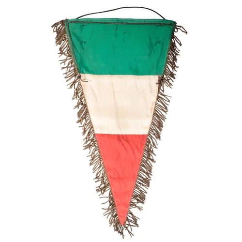 248 - A VERY RARE 'ONB' FASCIST ITALIAN YOUTH FLAG PENNANT. The obverse of the flag features a fascist sym... 