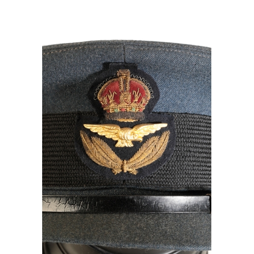 238 - NAVIGATORS DRESS UNIFORM, TROUSERS AND HAT TO PILOT OFFICER AFFLECK Named in the inside pocket 19.10... 