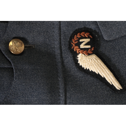 238 - NAVIGATORS DRESS UNIFORM, TROUSERS AND HAT TO PILOT OFFICER AFFLECK Named in the inside pocket 19.10... 