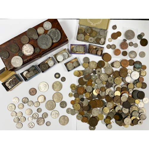 216a - A 1921 ONE DOLLAR CROWN and a quantity of various mixed world coins