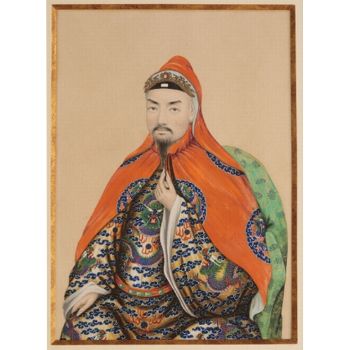 73 - STUDIO OF TINGQUA A portrait thought to be Hong Xiuquan, Ruler of the Heavenly Kingdom of Great Peac... 