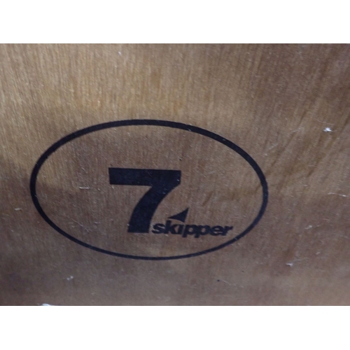 189 - TWO 'SKIPPER 7' PLYWOOD GO CARTS 115cms long