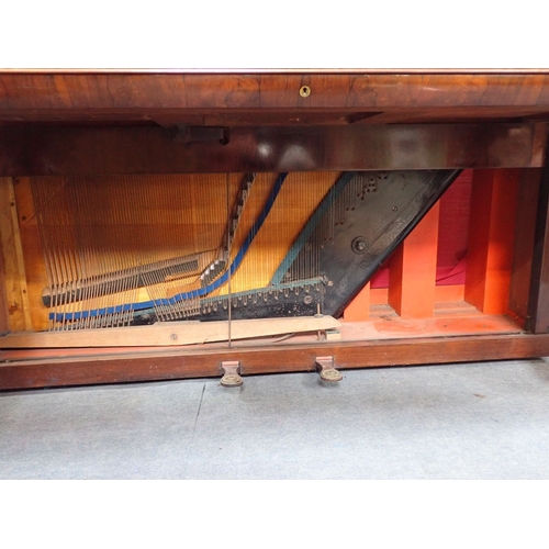 200 - A VICTORIAN ROSEWOOD CASED PIANO BY JOHN BROADWOOD & SONS, LONDON with fretwork panels, numbered 331... 