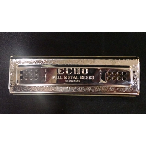 204 - A HOHNER 'ECHO HARP' METAL REED HARMONICA in original box