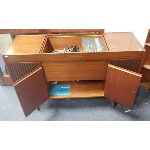 206 - A MARCONIPHONE 4310 IN TEAK CABINET, GARRARD DECK with instruction leaflet, 1960s 119cm wide (not te... 