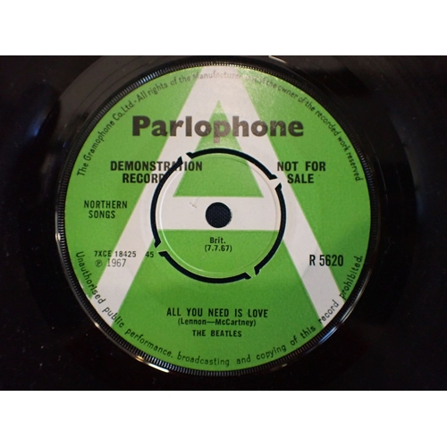 523 - THE BEATLES: PROMO SINGLE 'ALL YOU NEED IS LOVE / BABY, YOU'RE A RICH MAN' (R5620), WITH SLEEVE