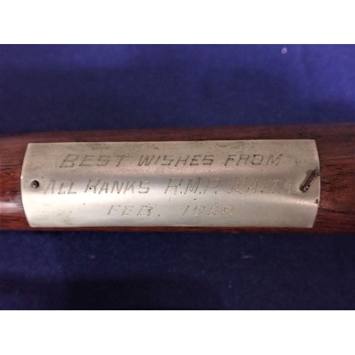 543 - A MALTESE TRUNCHEON with a military police inscription