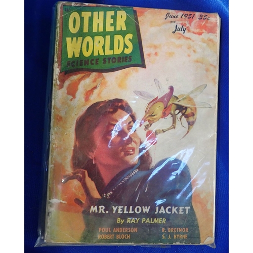 614 - A SMALL QUANTITY OF 1950'S ENGLISH AND AMERICAN HORROR/SCI-FI MAGAZINES including Mr Yellowjacket